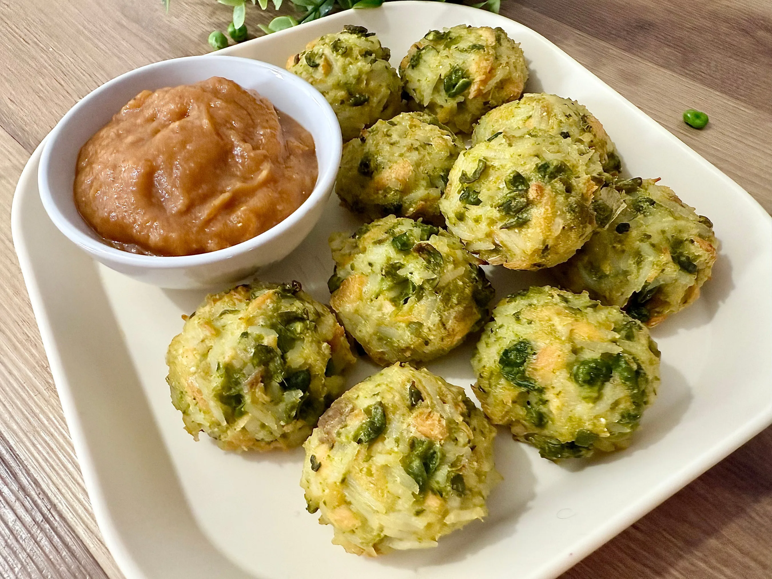 Salmon & Pea Rice Balls